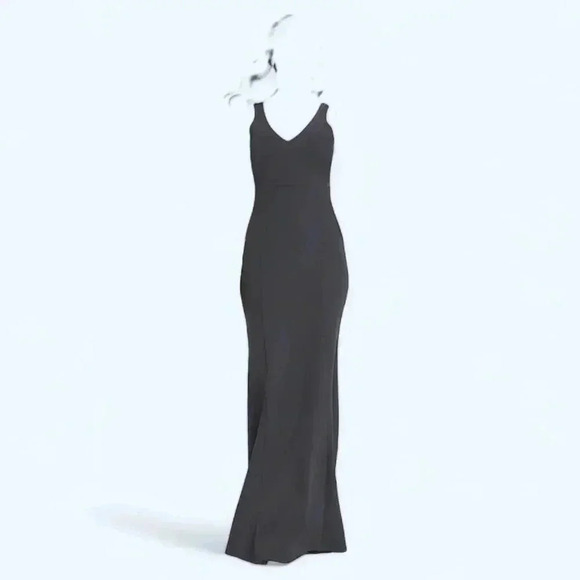 Show me your Mumu Morgan gown M black - Picture 1 of 8